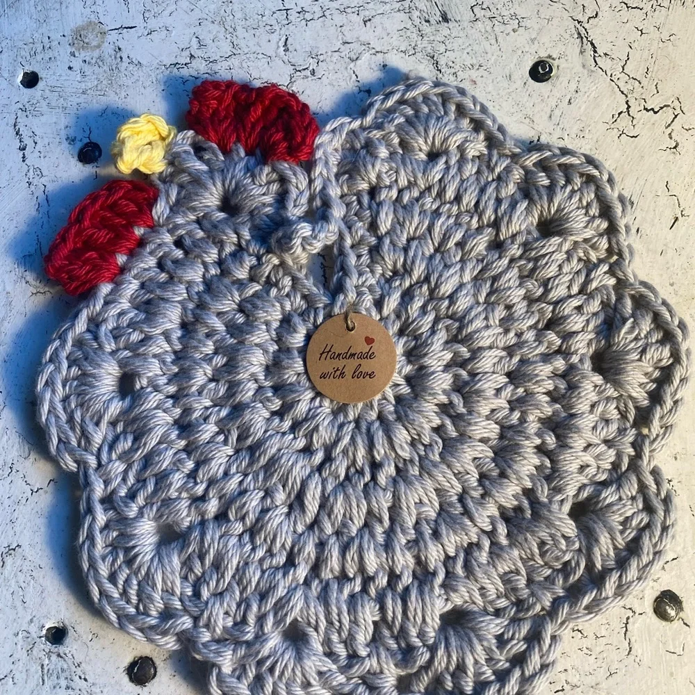 2 Chicken Pot Holders 100% Cotton $25